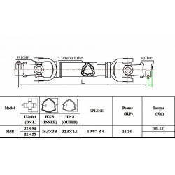 Wałek WOM 025B - 80cm / do 24 KM