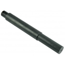 The shaft transmits the drive from the angular gear to the wheel of the V-belts