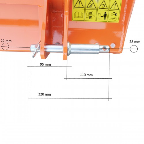 Kosiarka bijakowa z przesuwem hydraulicznym EFGCH-145 GEOGRASS