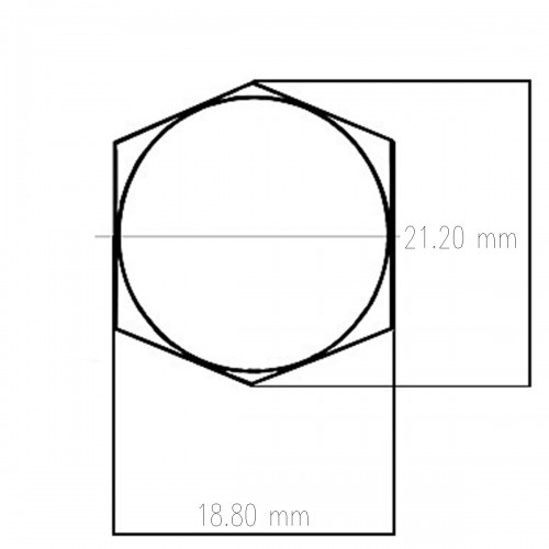 M12 self-locking nut / 19 wrench for flail mower EF / EFG / EFN / VF/EF