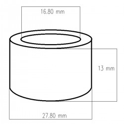 Tulejka M16 / 13 mm / noży typu Y kosiarki bijakowej EFGC / EFGCH / EFGCN