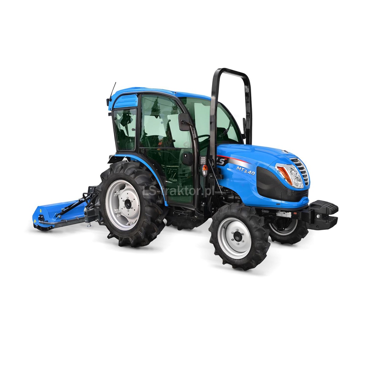 ls mt340 - LS Tractor MT3.40 MEC 4x4 - 40 HP / CAB with air conditioning + Light flail mower on the boom AGLK