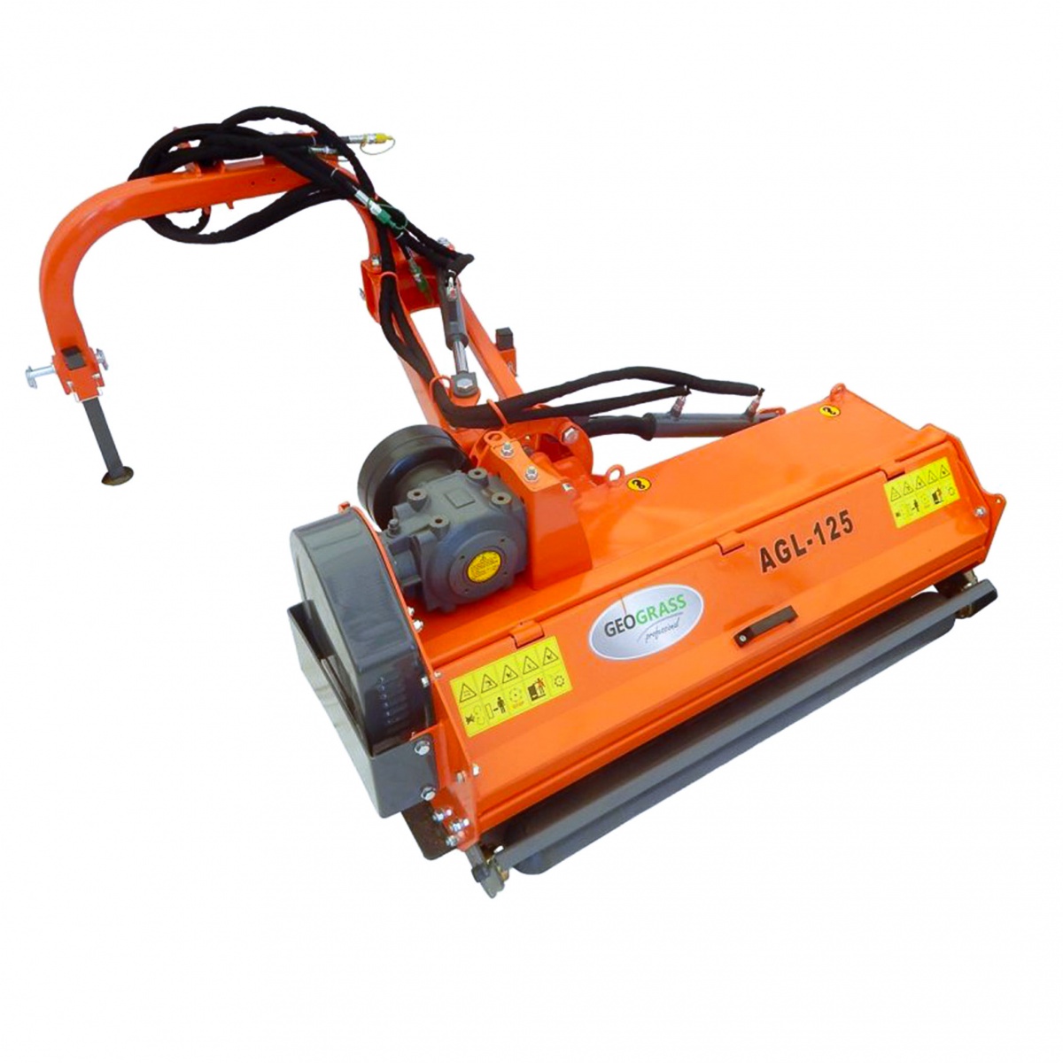 agl posterolateral - Flail mower on the AGL 105 GEOGRASS boom