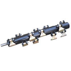 Shaft for flail mower EFGC-K 175 / EFGC-KH 175 4FARMER / 1700 mm