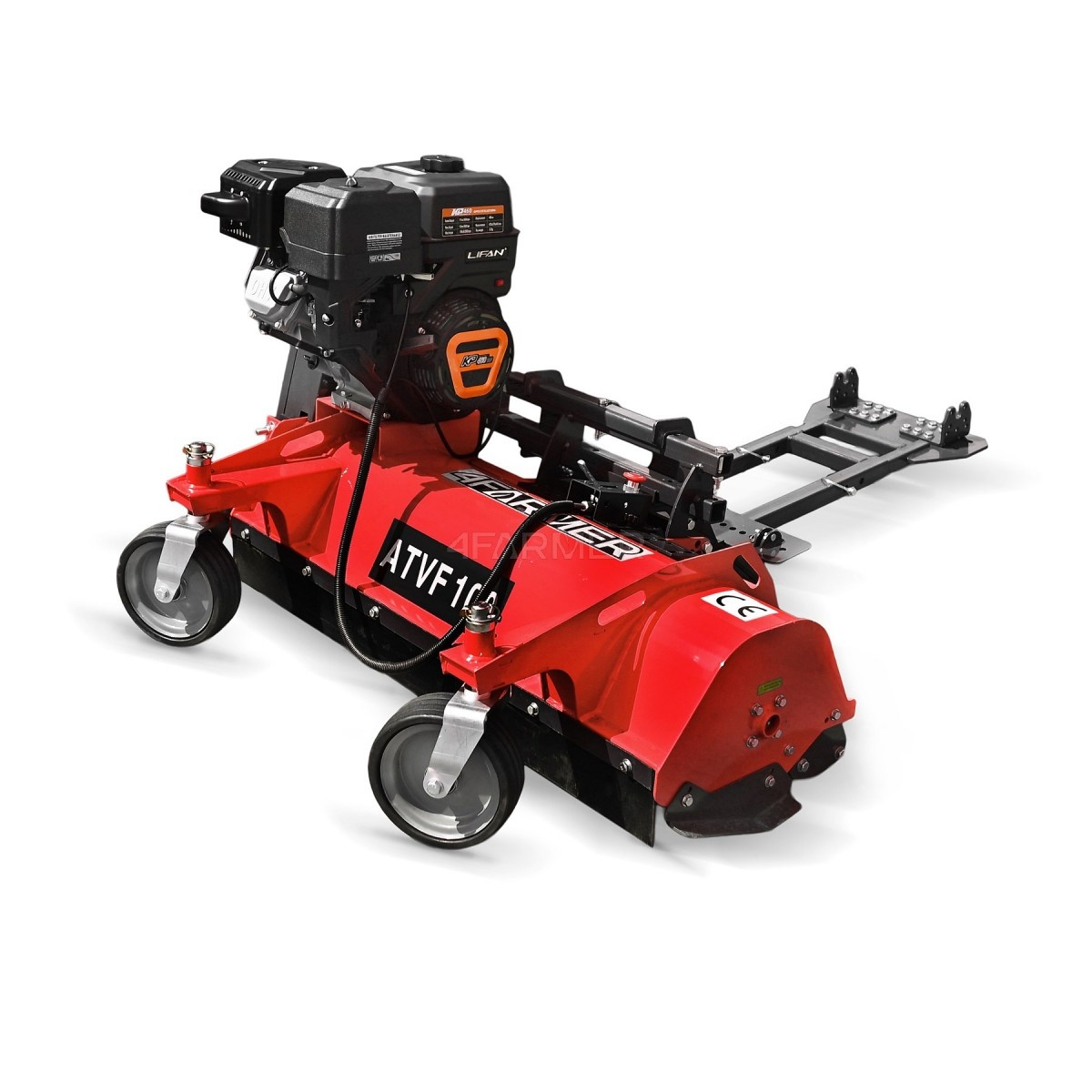petrol mowers to atv - ATVF 100 flail mower, Lifan 4FARMER engine