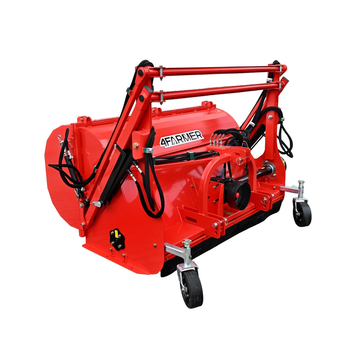 fcn with basket  - FCNL 160 flail mower with 4FARMER grass catcher (high discharge)