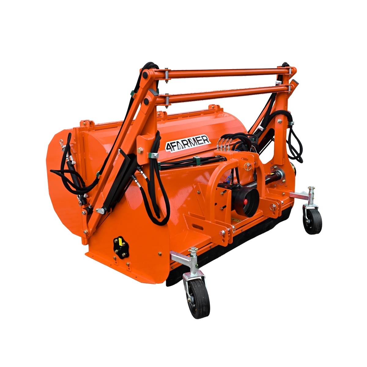 fcn z koszem  - Kosiarka bijakowa FCNL 160 z koszem na trawę 4FARMER (wysoki wysyp)